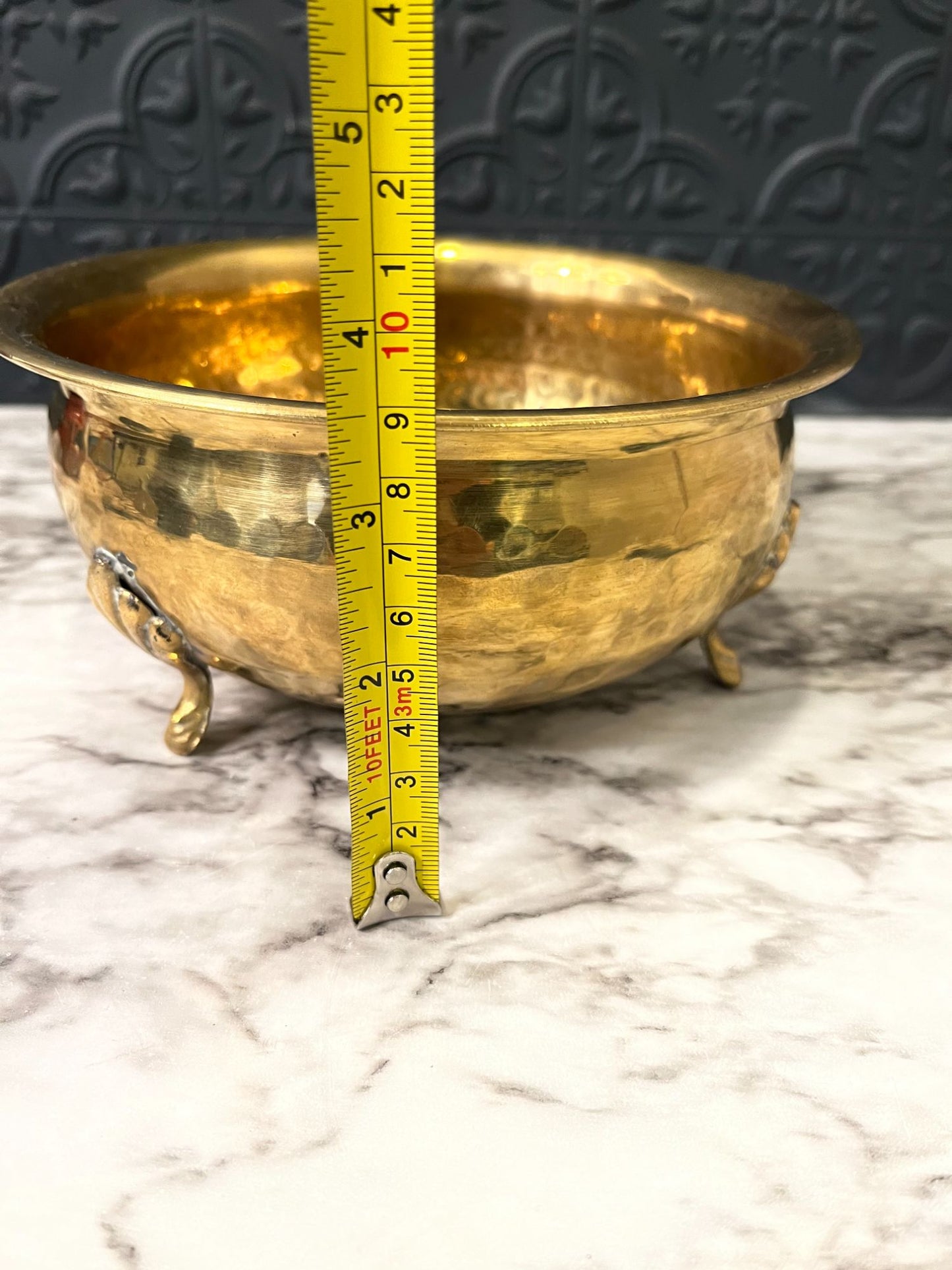 Brass Bowl With Feet