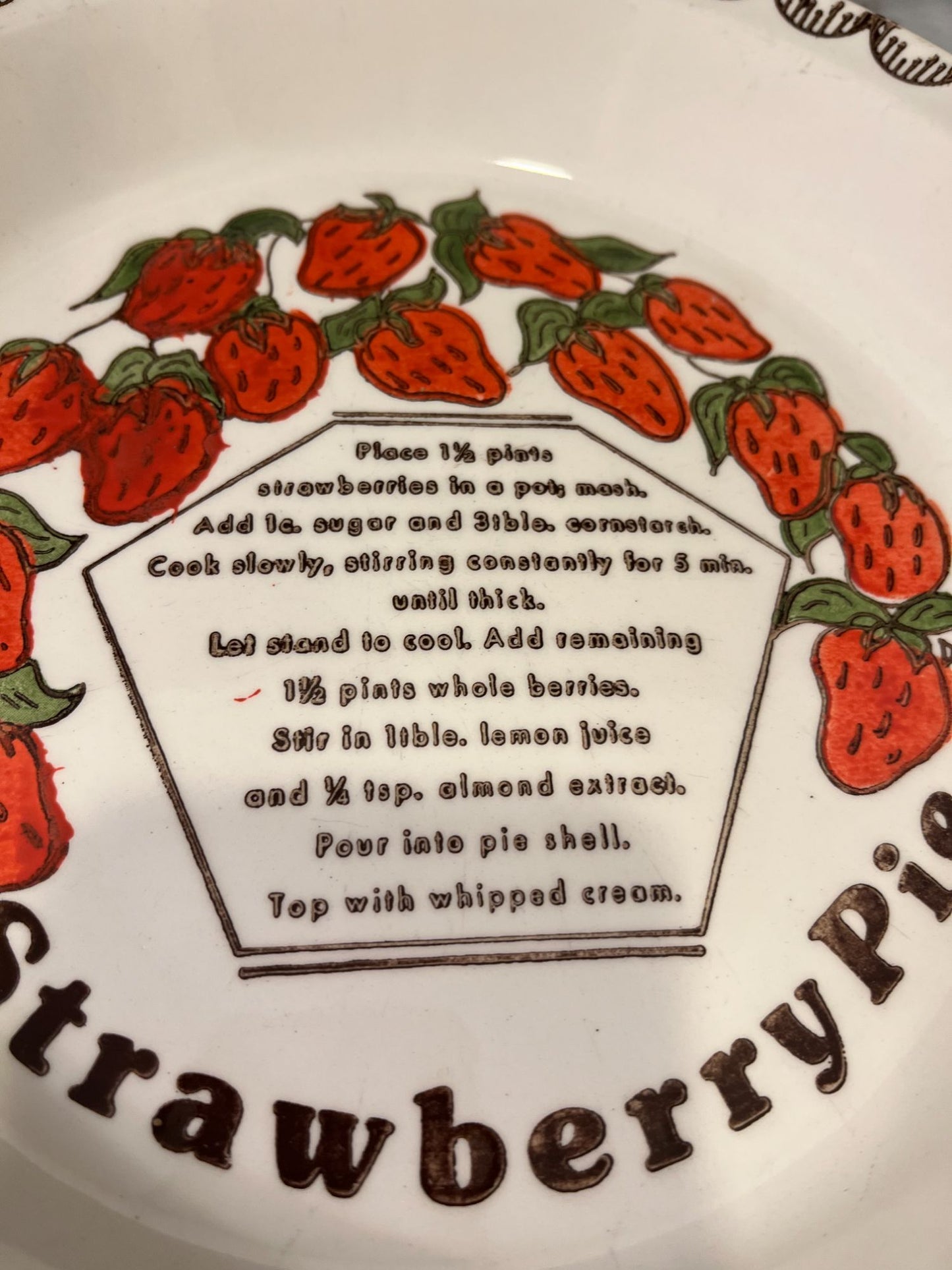 Strawberry Pie Plate