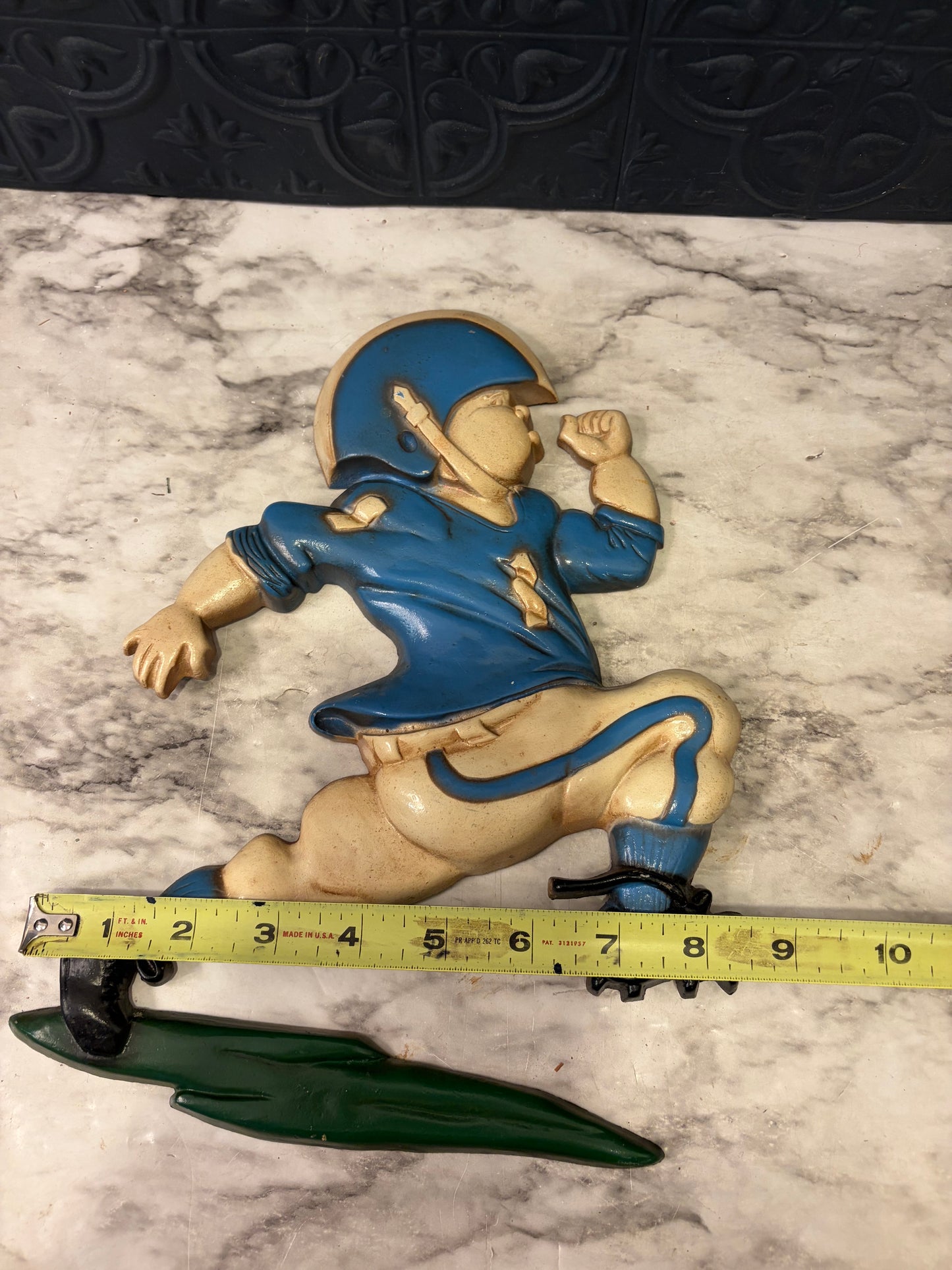 Homco Metal Football Player