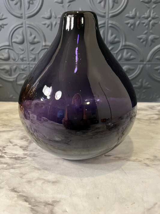 Purple Blown Glass Vase