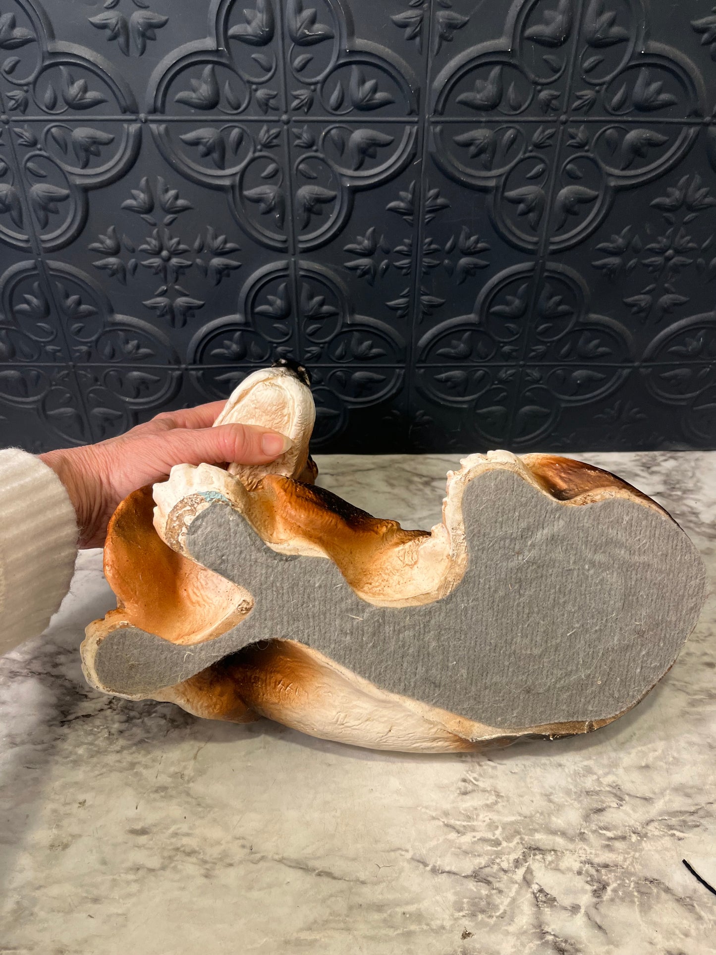 Large Resin Bassett Hound Figure