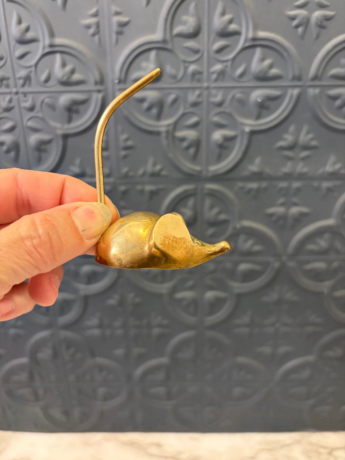 Brass Mouse 3"