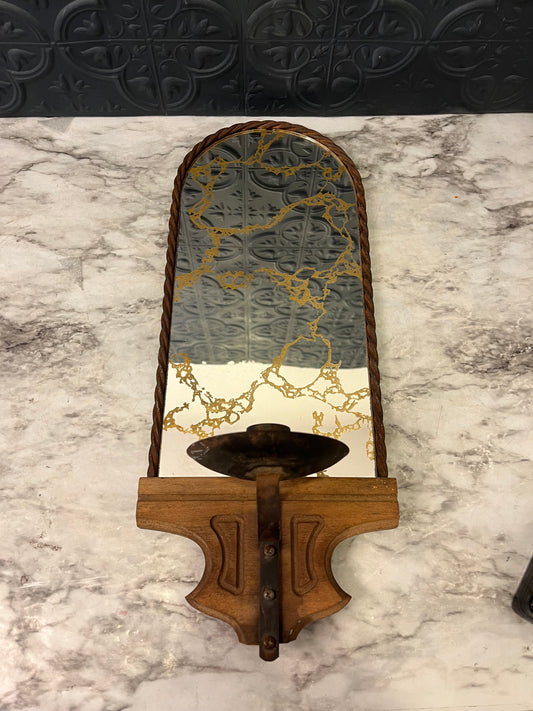 Spanish Style Mirror Candle Sconce