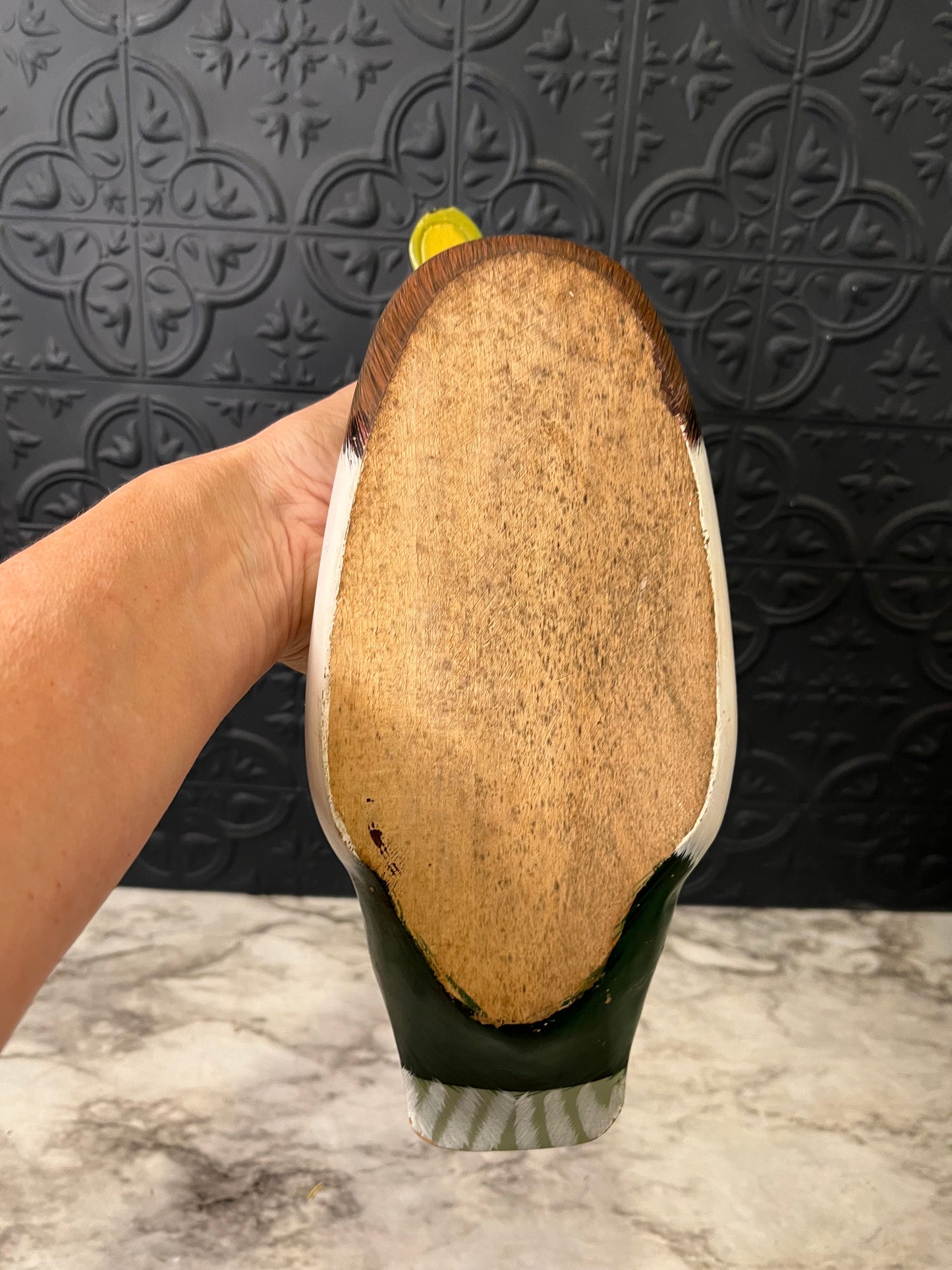 Hand Carved Wood Mallard Duck