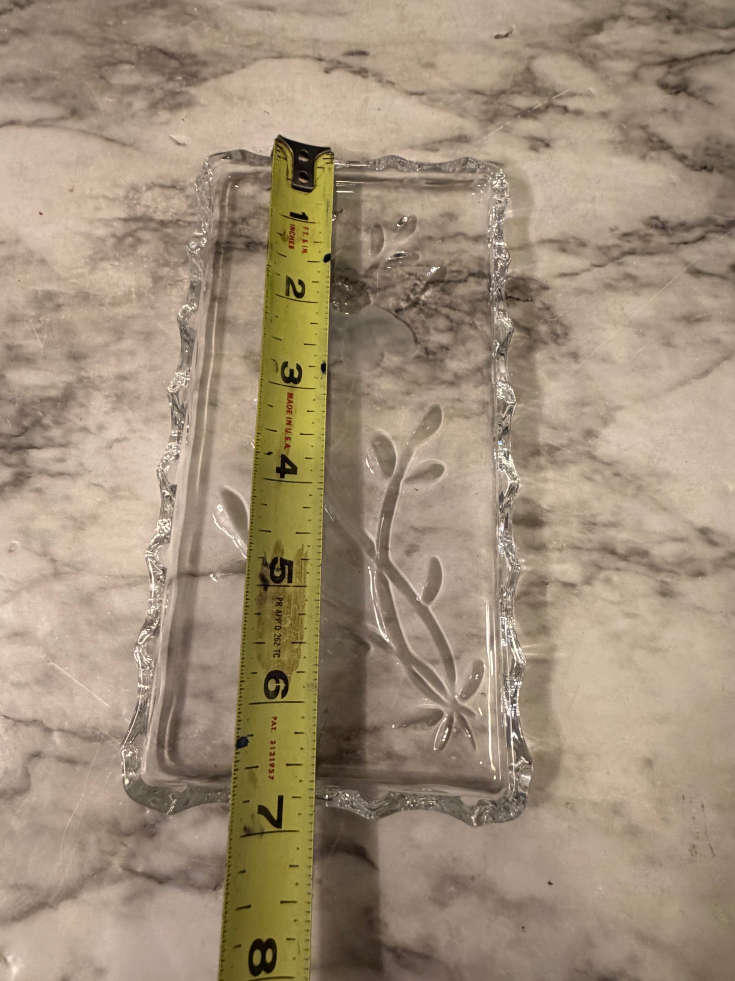Rectangle Glass Plate Princess House