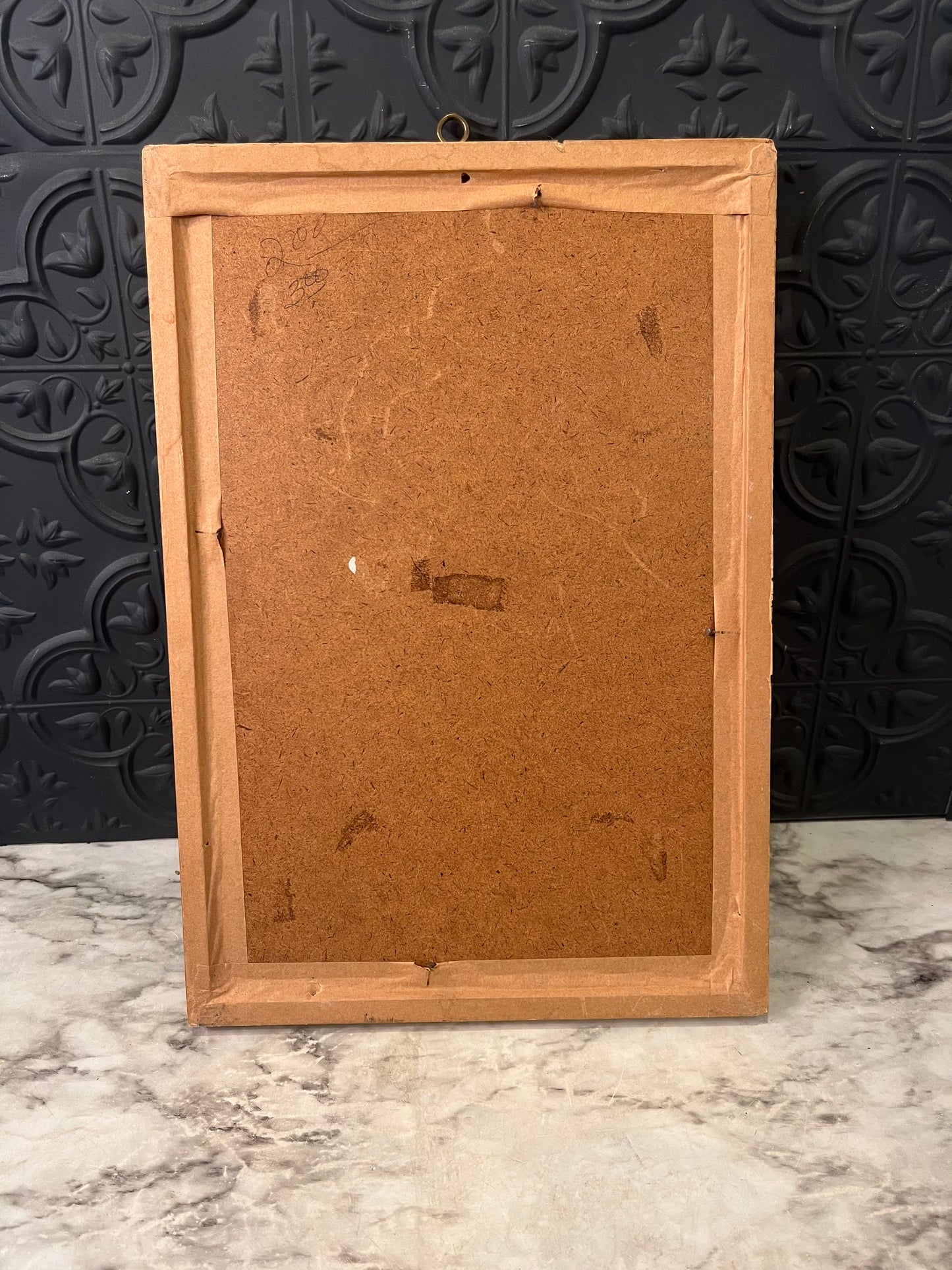 Handmade Floral Shell Picture