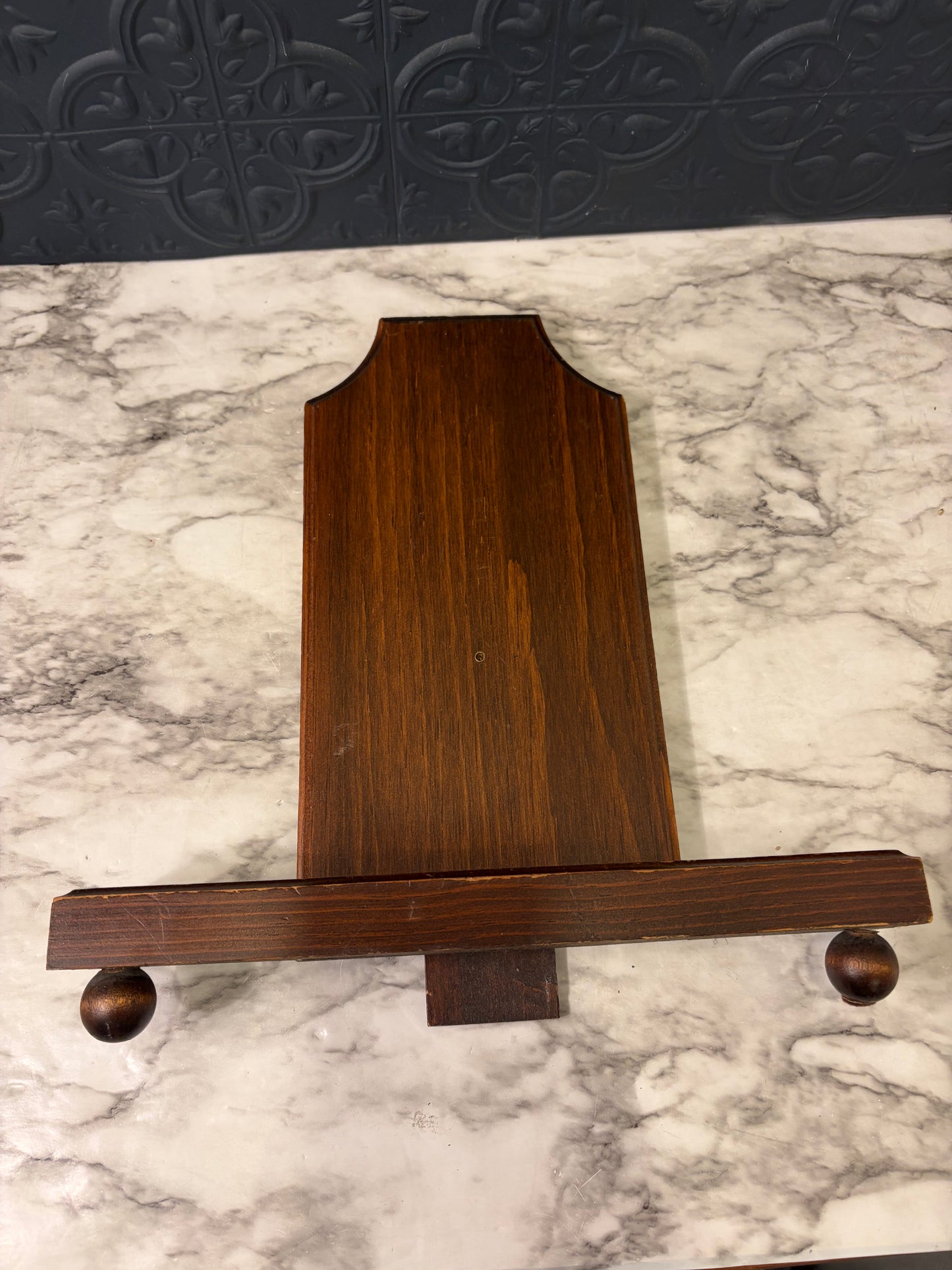 Dark Wood Kickstand Picture Easel