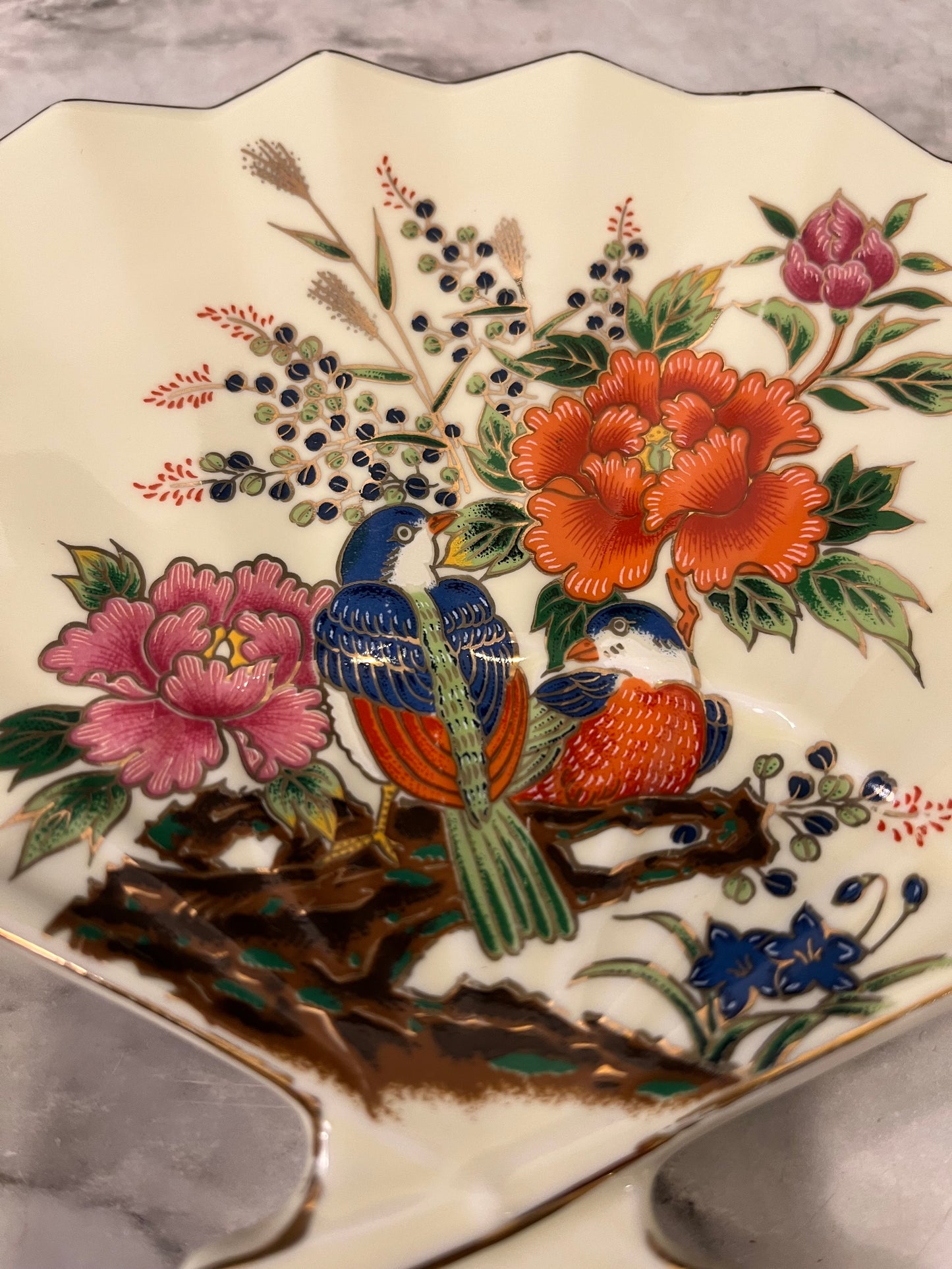 Andrea by Sadek Porcelain Fan Dish