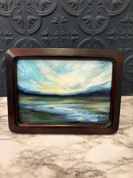 Quiet Pond Original Painting by Jessie