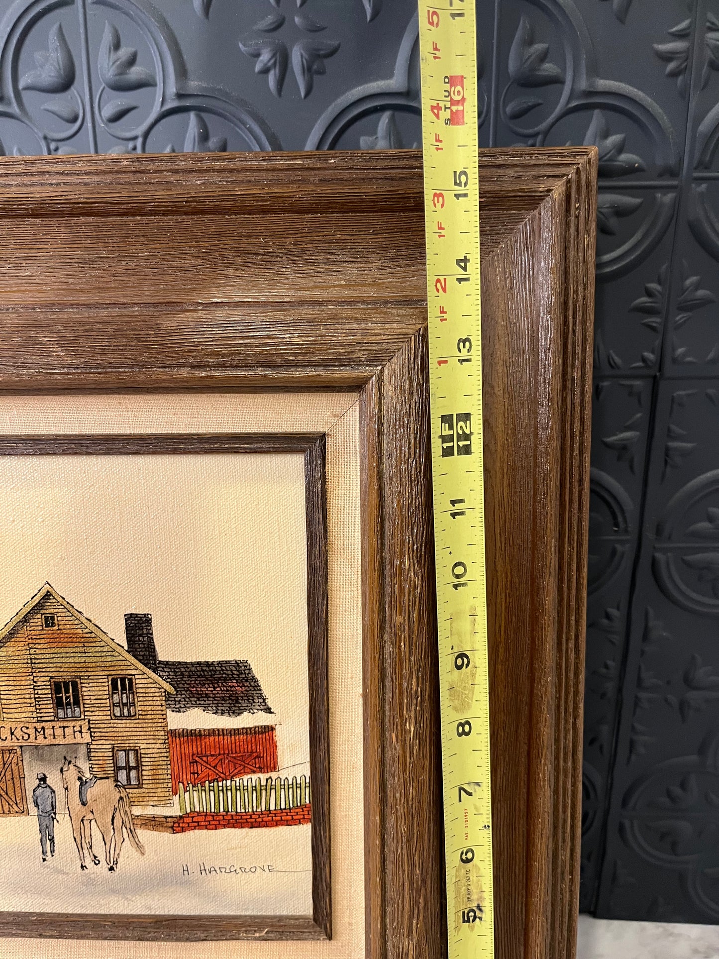 H Hargrove Framed Blacksmith Print