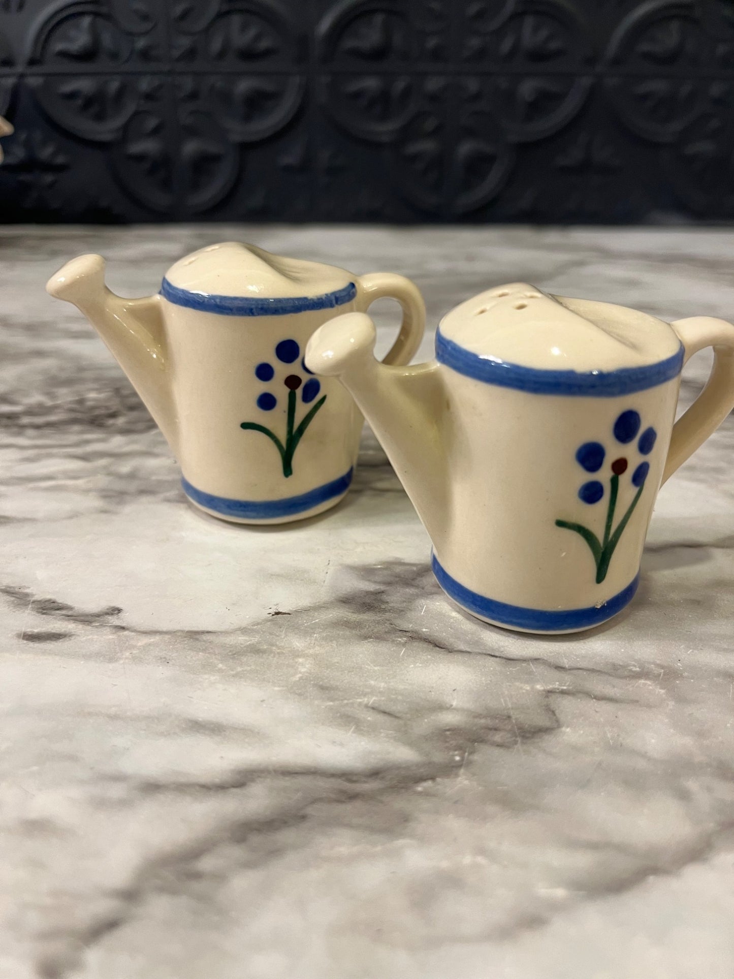 Shawnee Pottery watering can Salt and pepper shakers