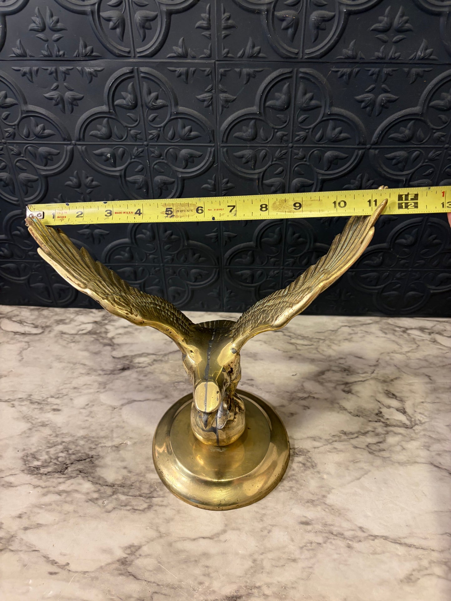 Solid Brass Eagle On Ball