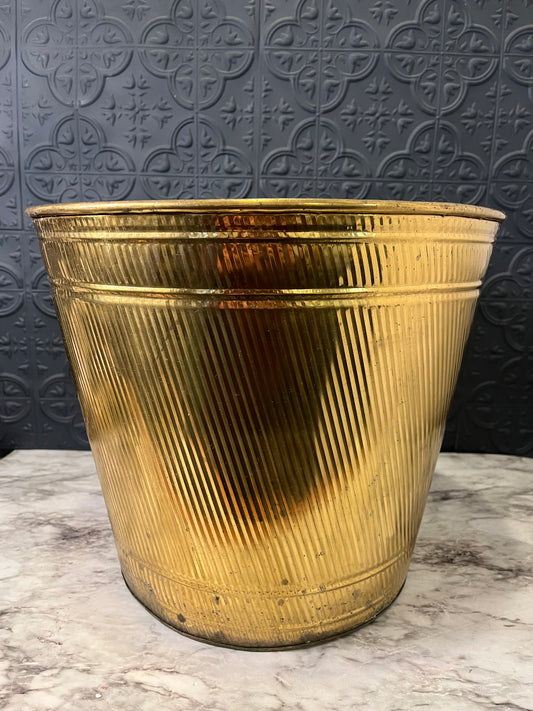 Extra Large Brass Pot 12.5" tall
