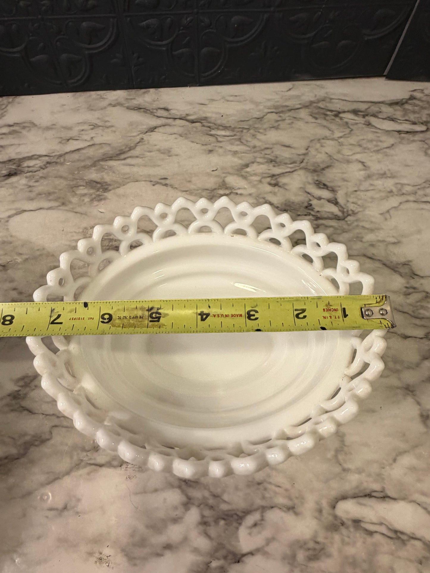 Milk Glass Westmoreland Doric Lace Bowl