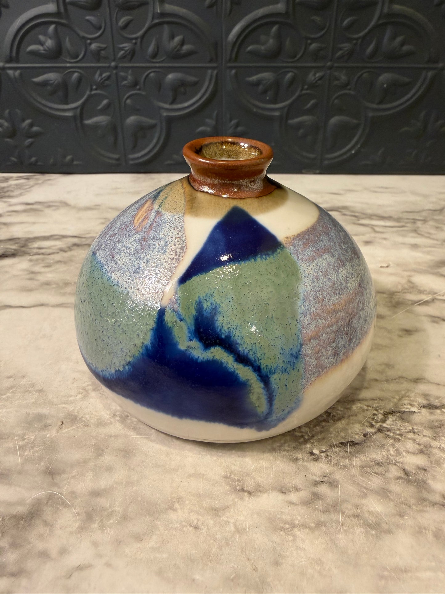 Round Squat Bud Vase Multi Color