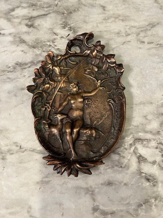 Antique Art Nouveau Bronze tray
