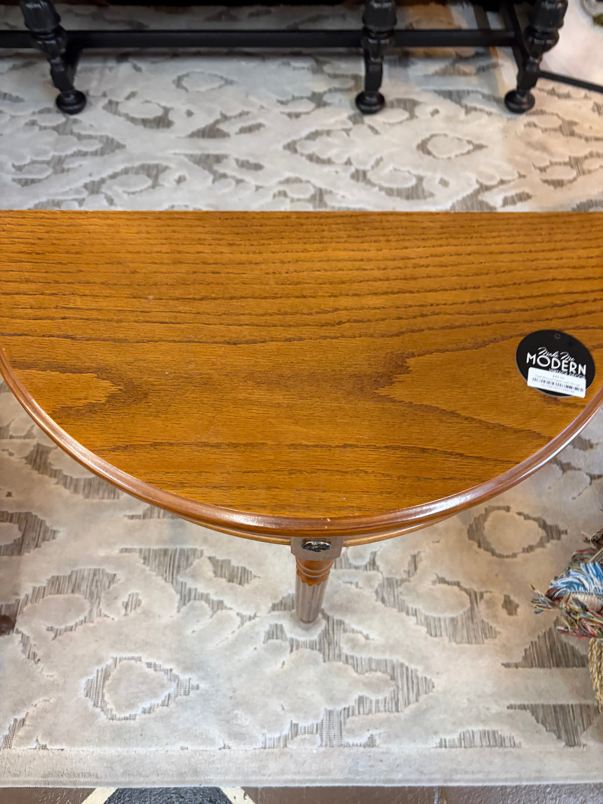 Half Round Table with Small Medallions