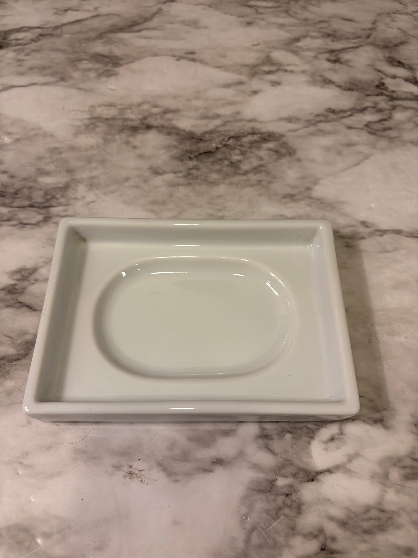 White Soap Plate