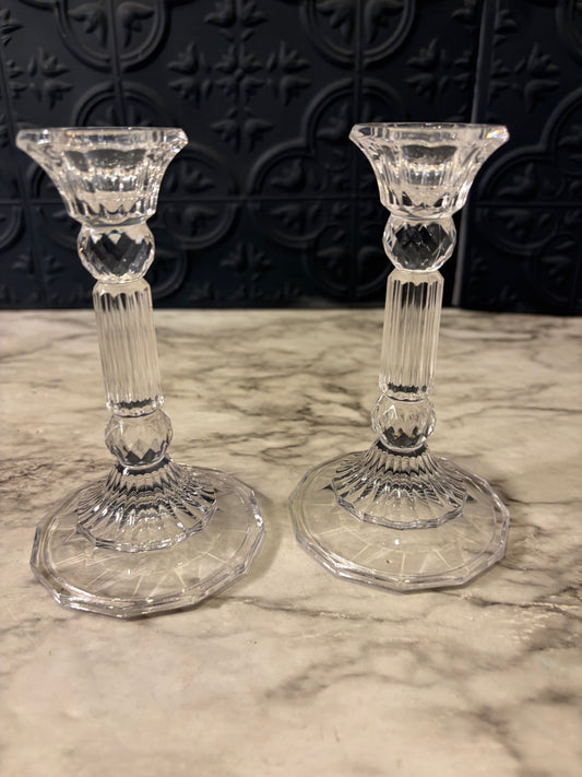 Fifth Avenue 5" set of Glass Candle Holders