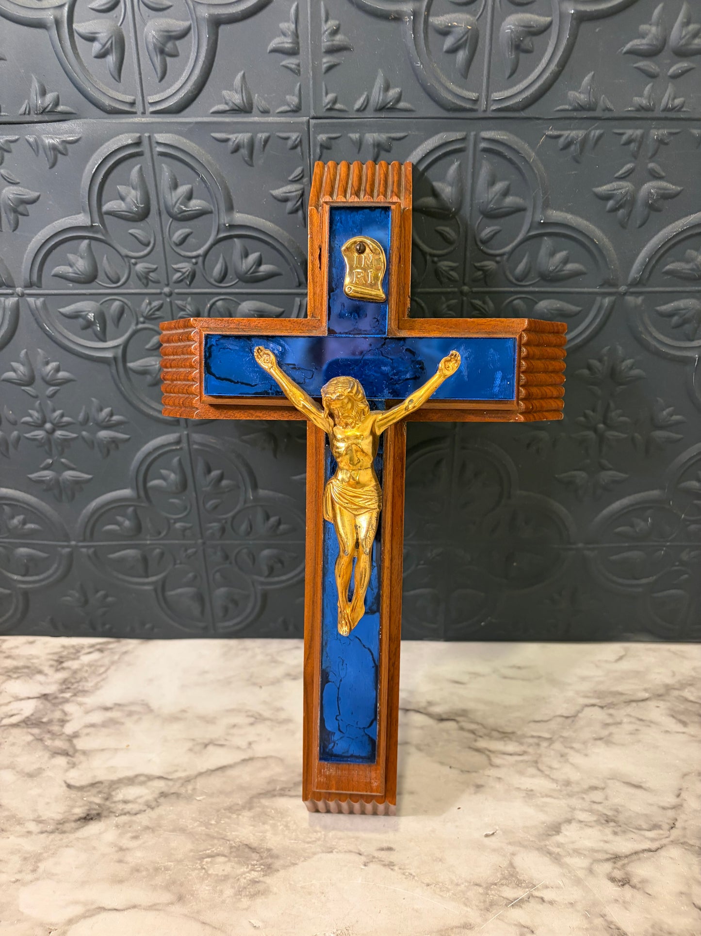 Sick Call Crucifix with Blue