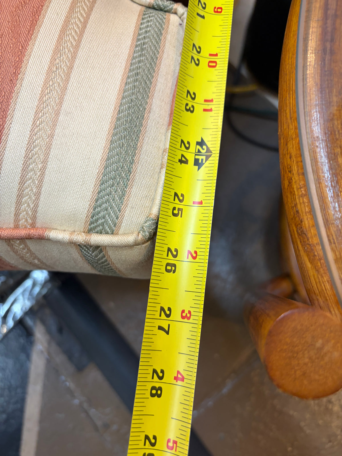 Sherril Furniture Stripe French Style Chair
