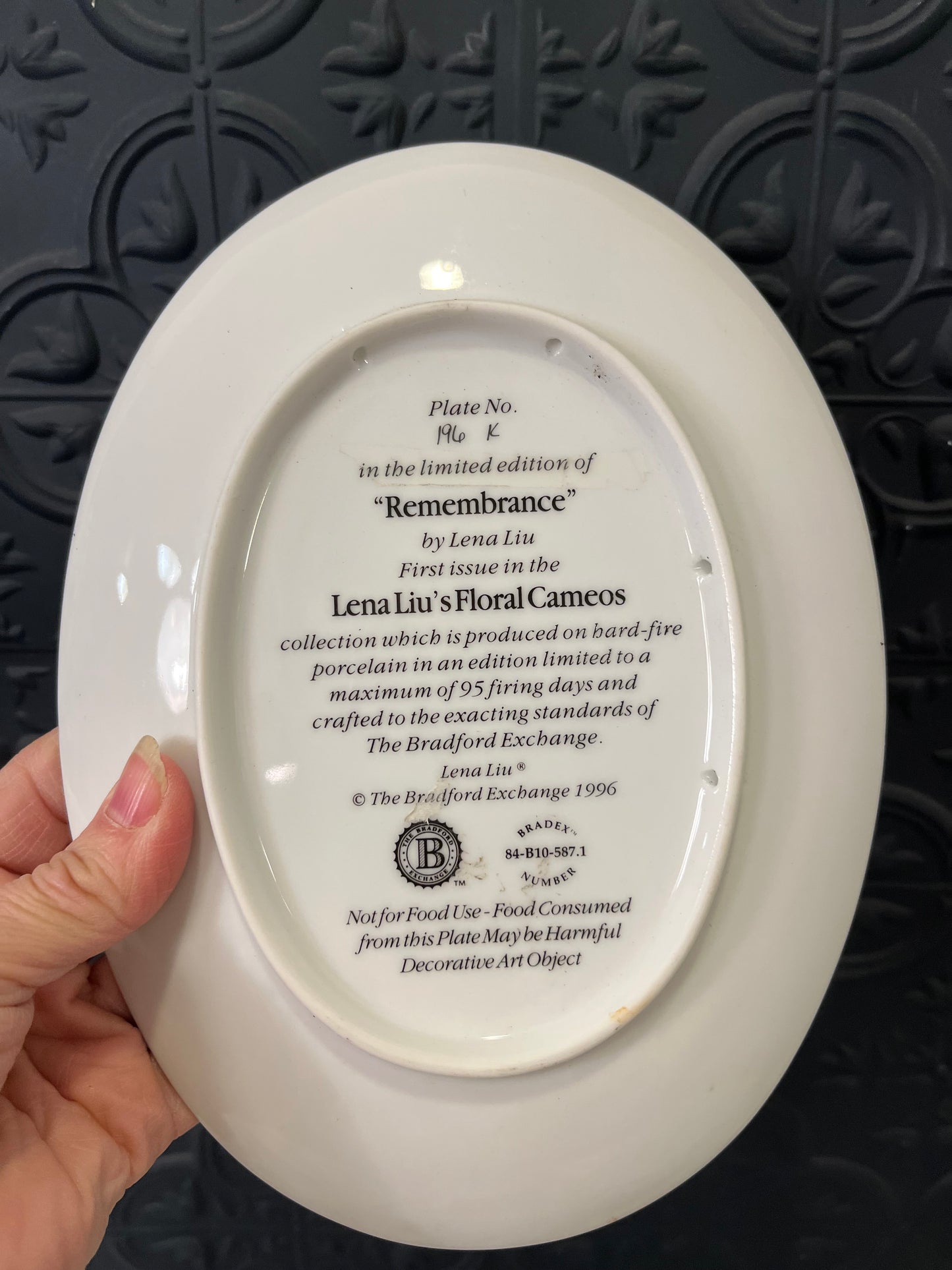 Lena Lui Floral Oval Porcelain Plate