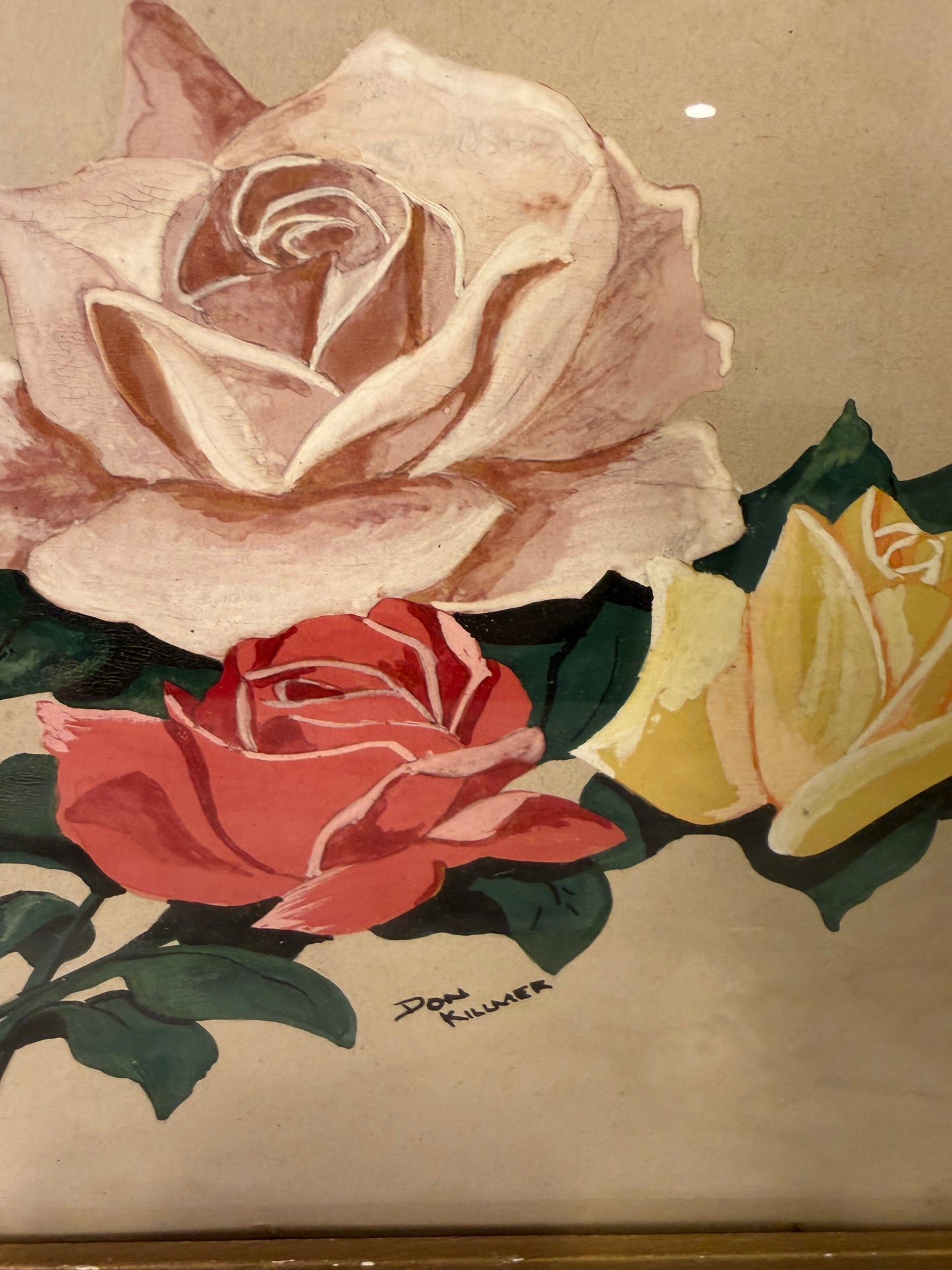 Original Rose Painting by Don Kilumer