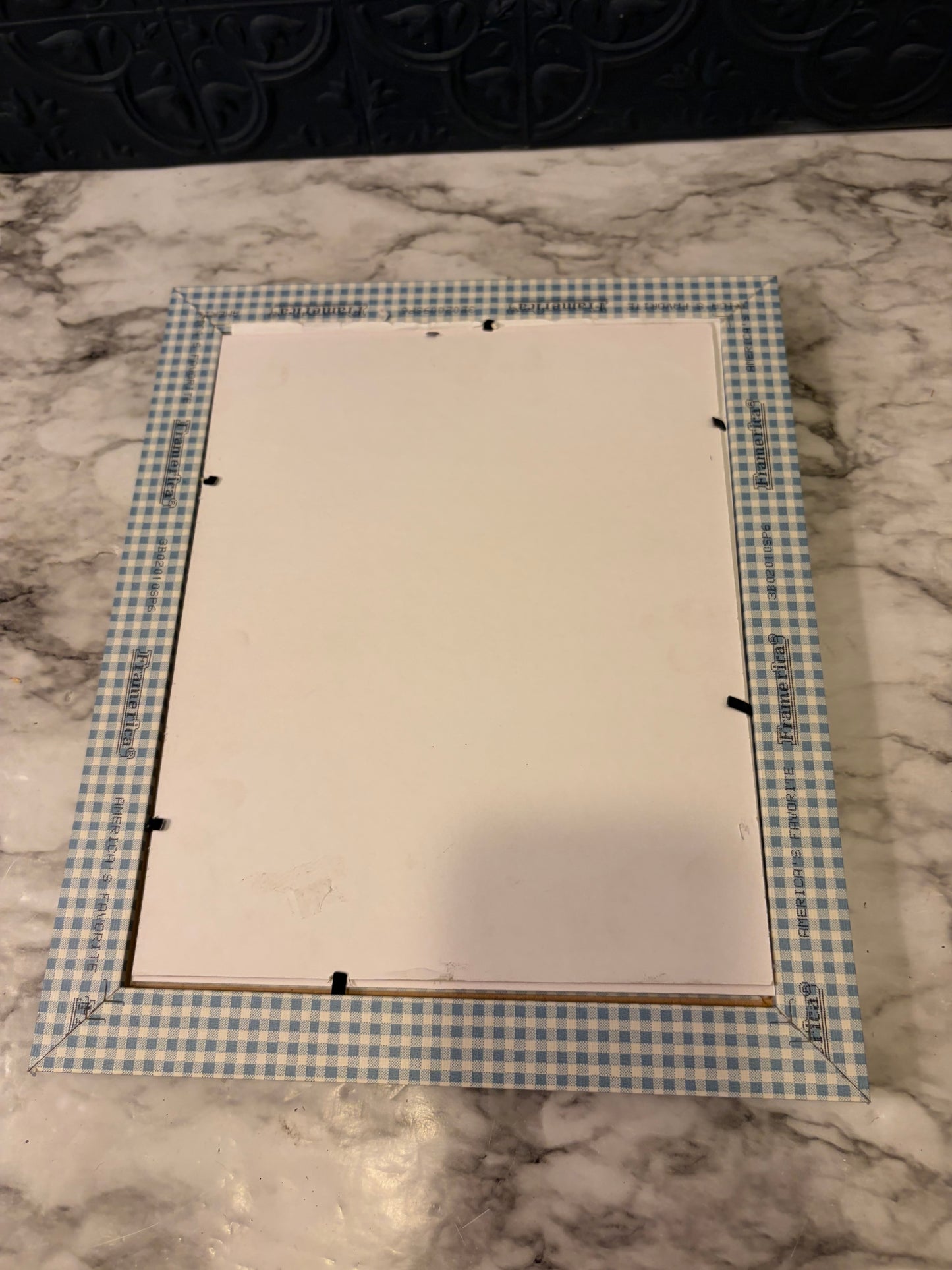 Hobby Lobby Blue Check Frame