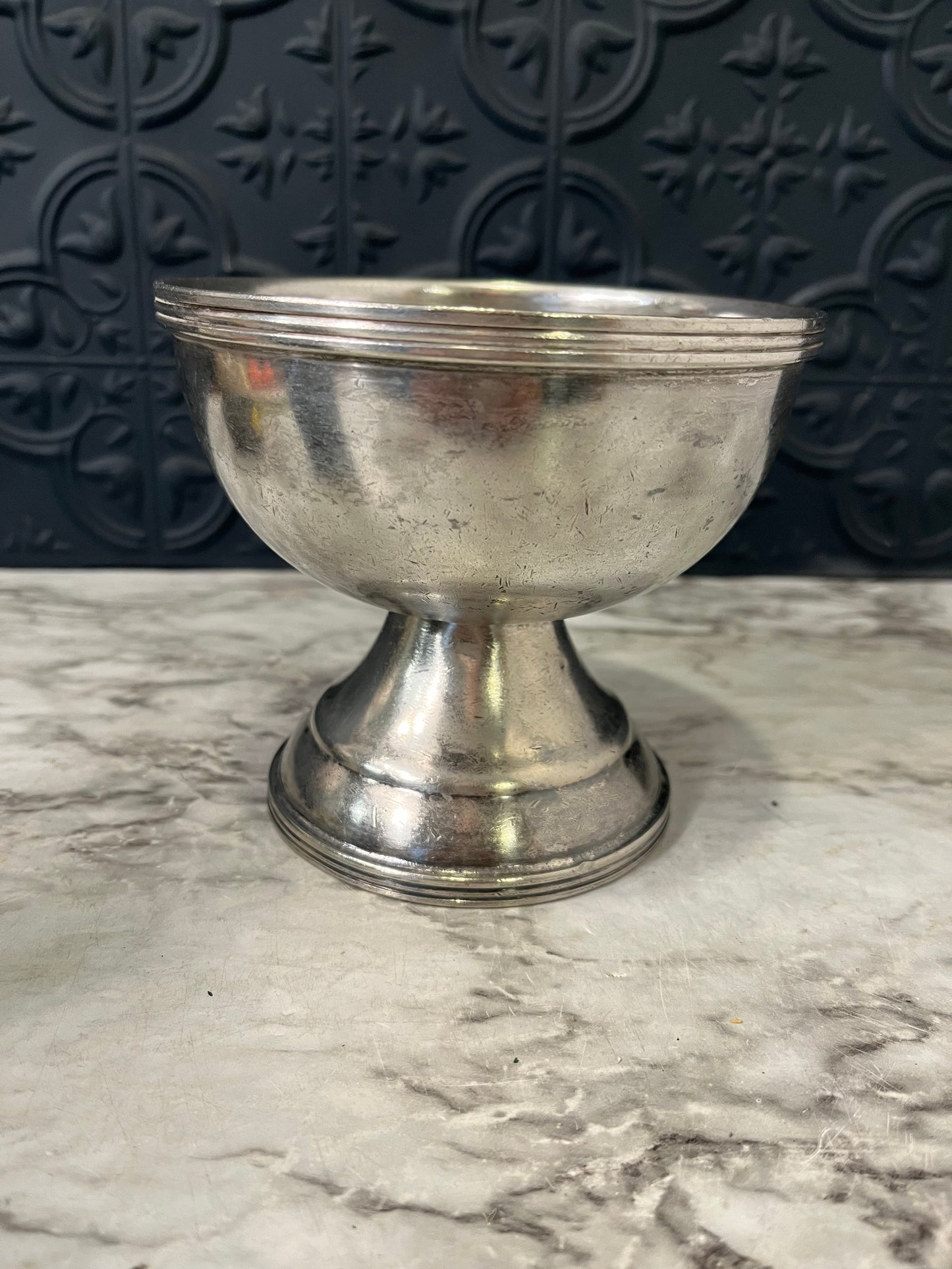 Wear Brite Nickel Silver Pedestal Bowl