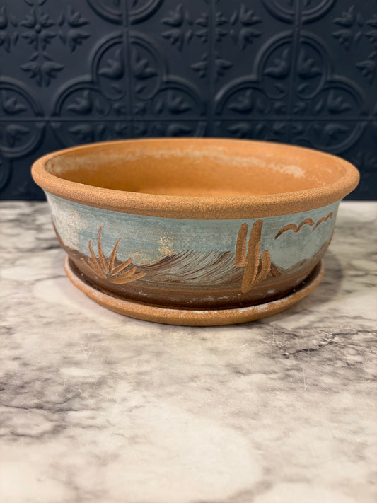 Gordon Pottery Succulent Planter with Cactus design