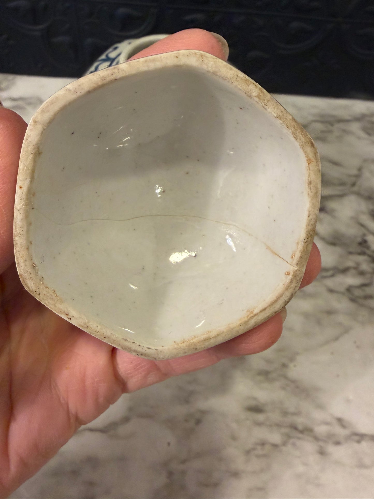 Blue and White Ginger Jar AS IS