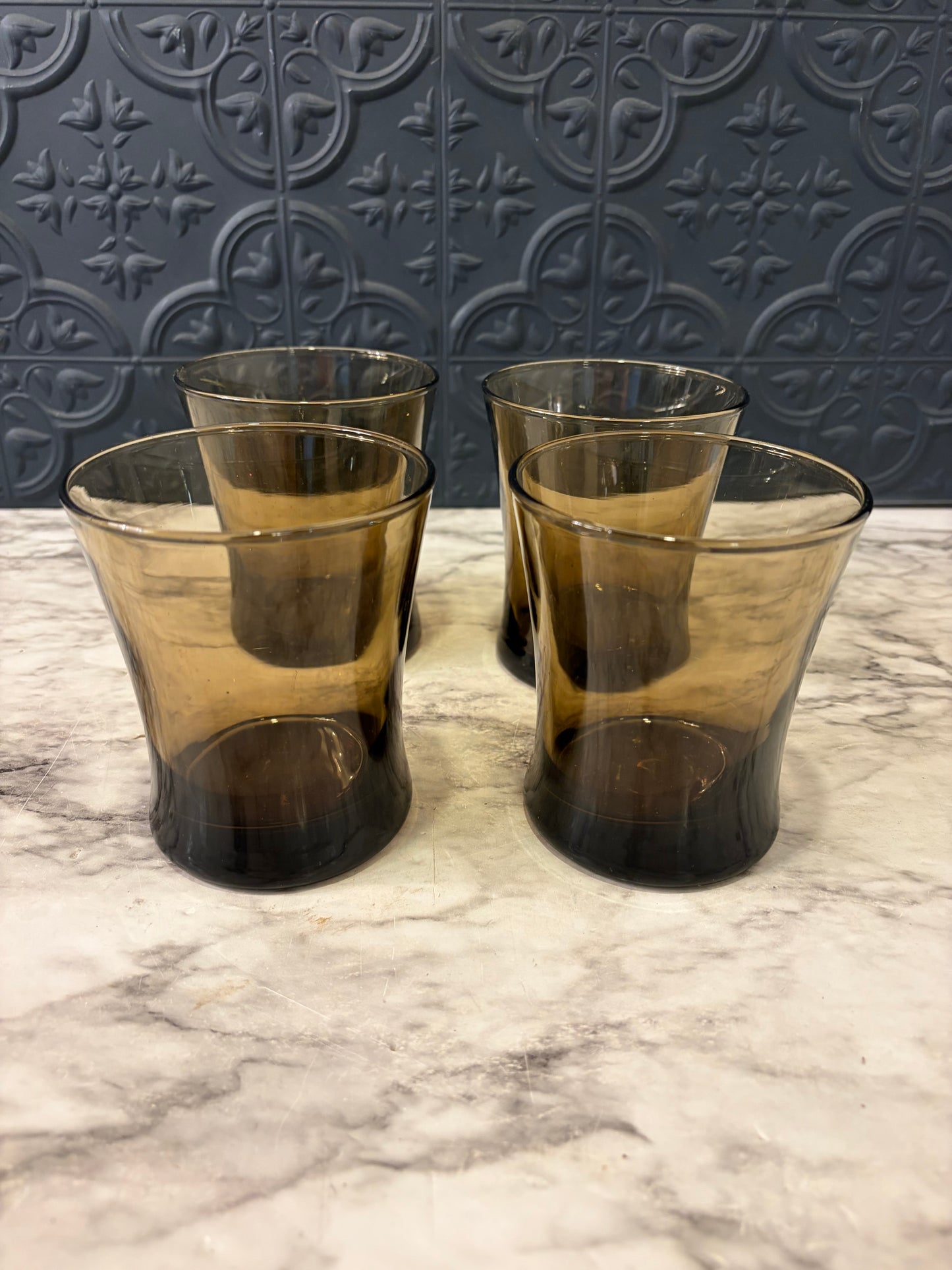 Anchor Hocking Linden Smoke Set of 4 Tumblers