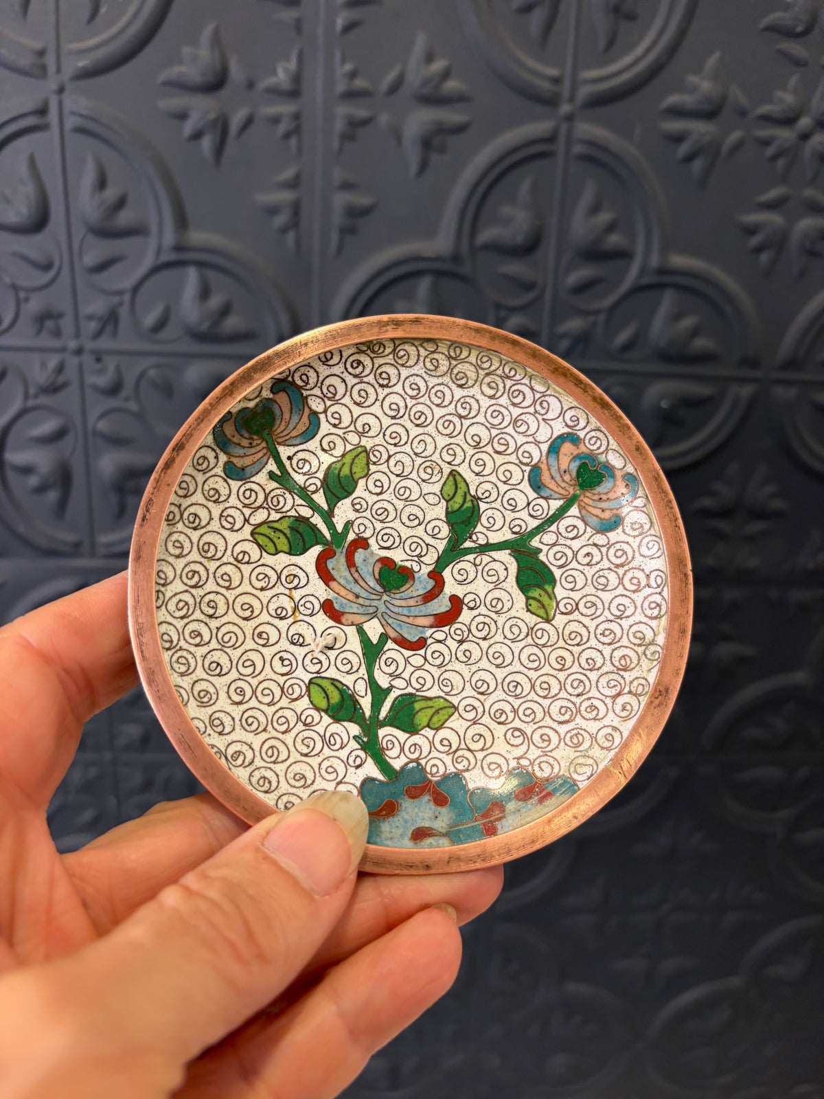 3.75" Cloisonne Dish