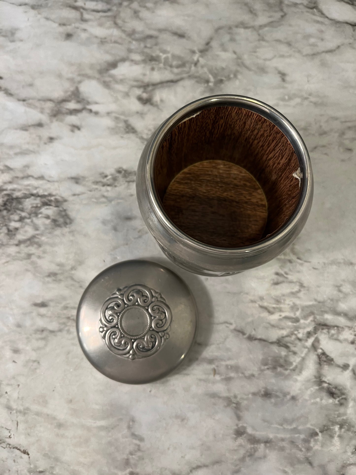 Norwegian Pewter spice Jar