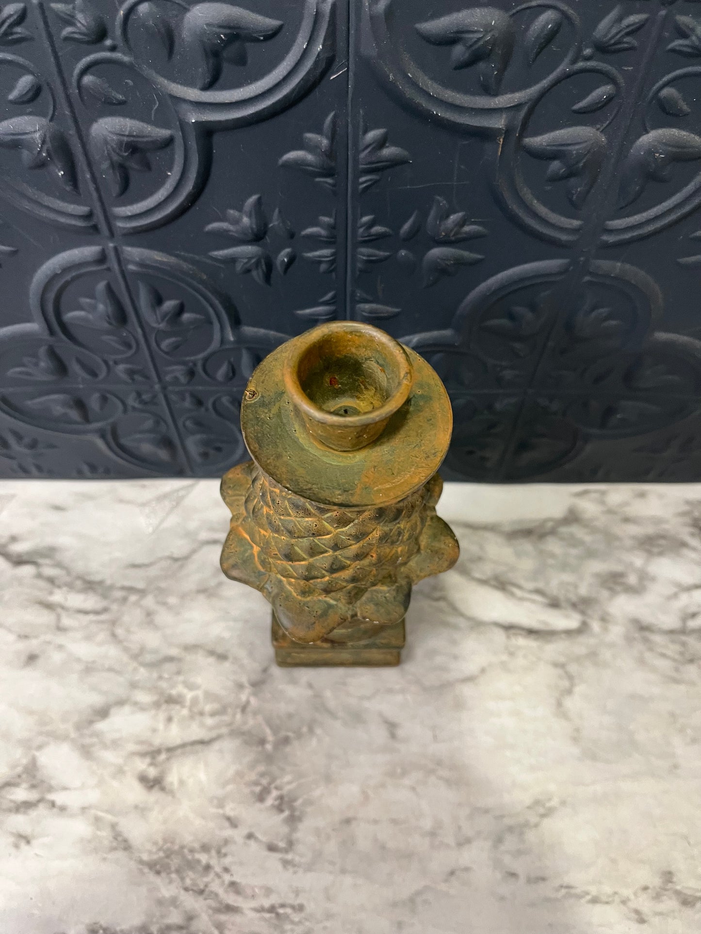 Metal Artichoke Candle Holder