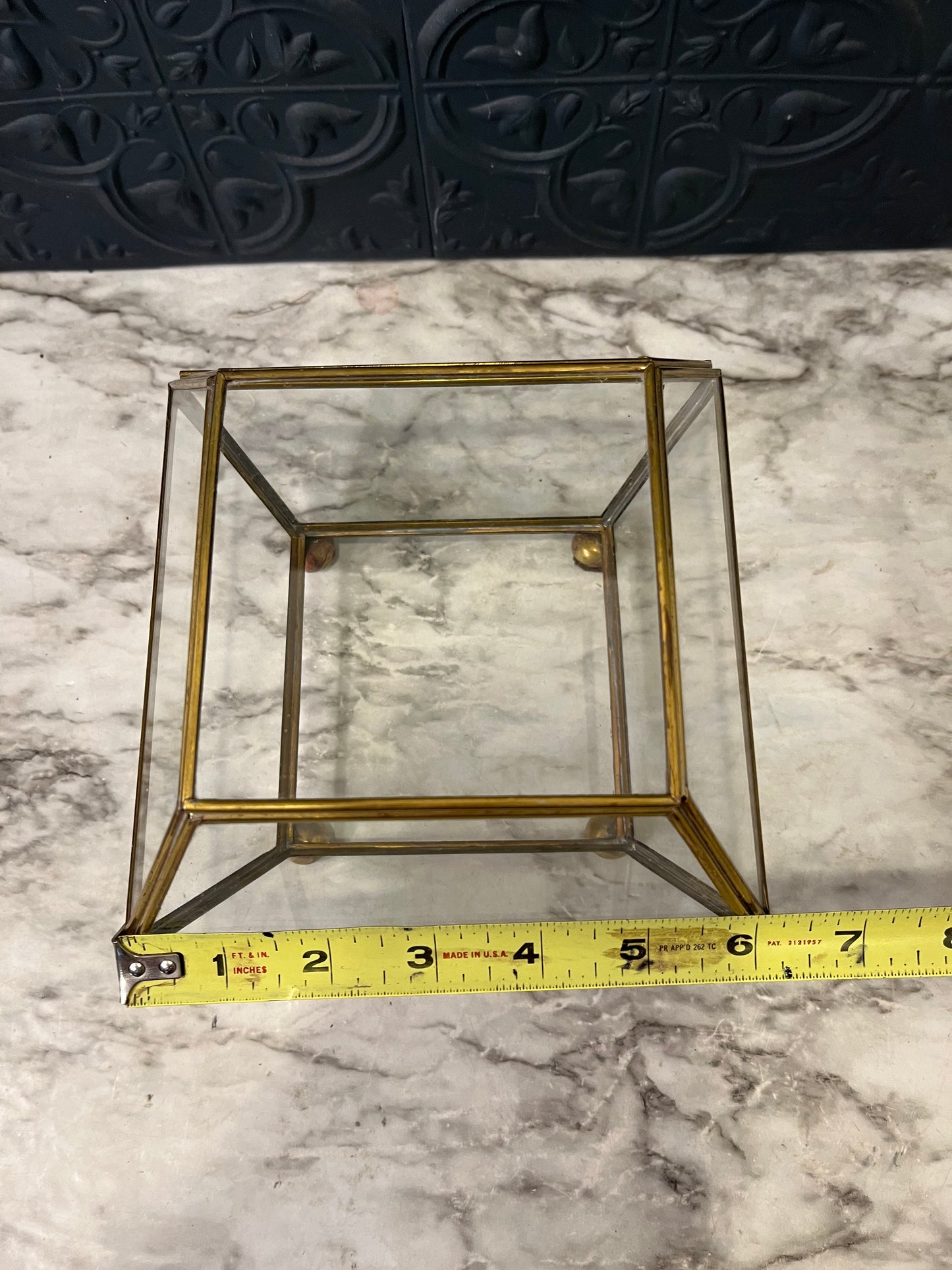 Brass and Glass Curio Display Box