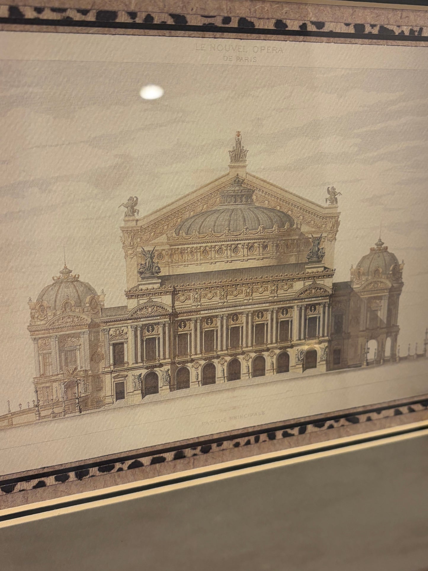 Print of Paris Opera House Framed