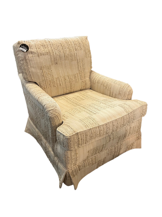 Vintage Cream Textured Arm Chair