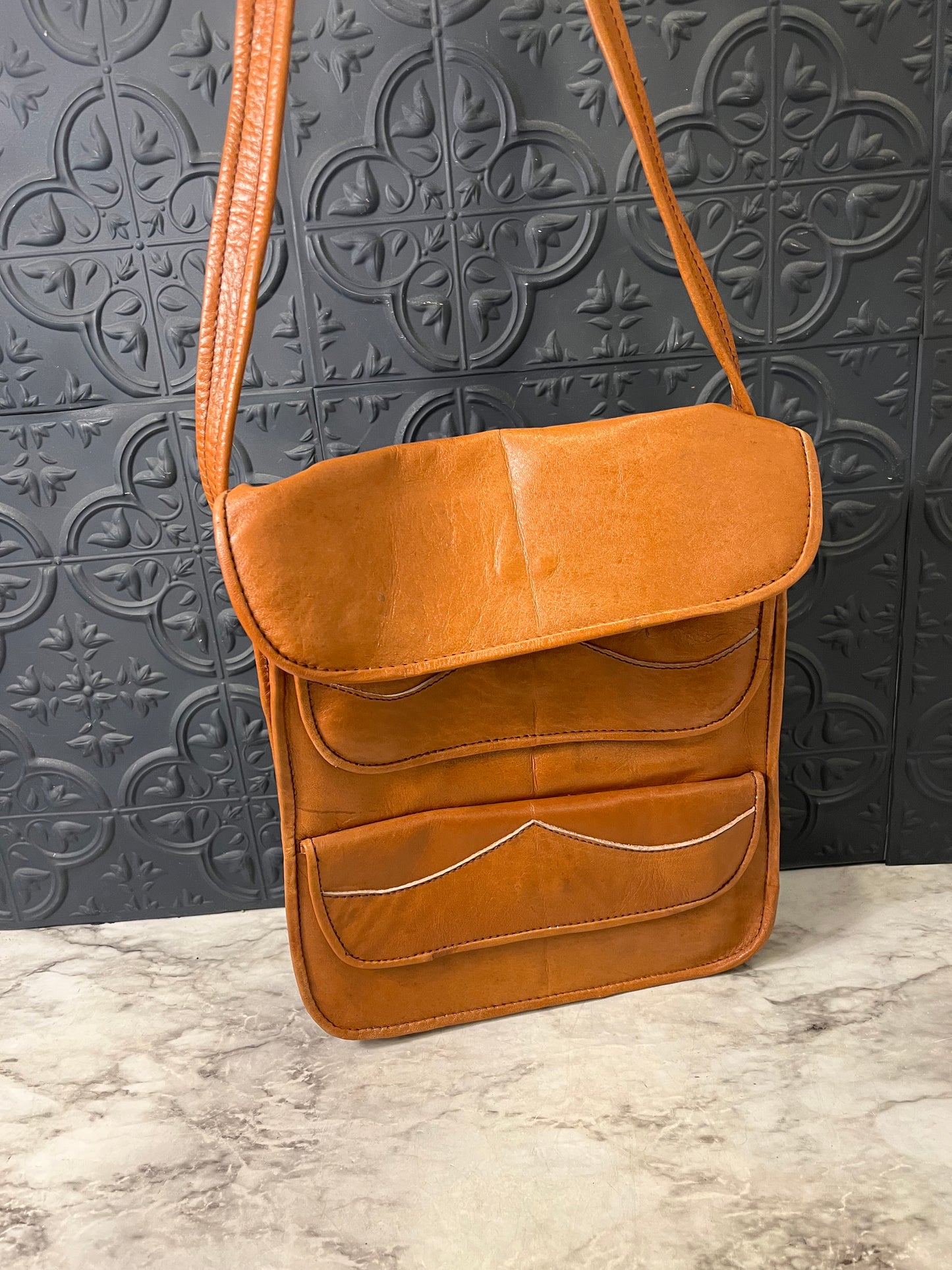Leather Crossbody Bag Made in Colombia