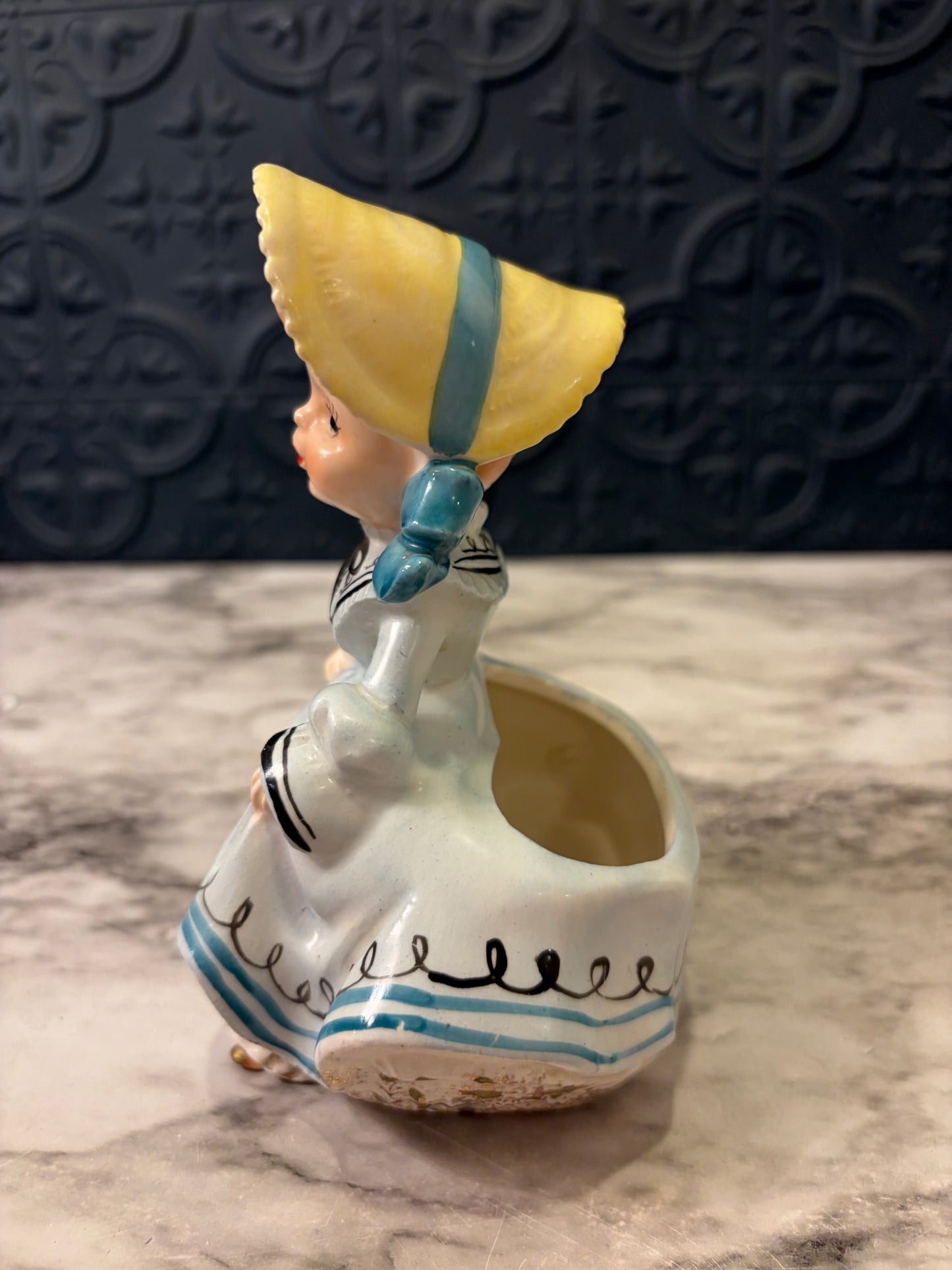 Little Girl with Pink Purse Planter