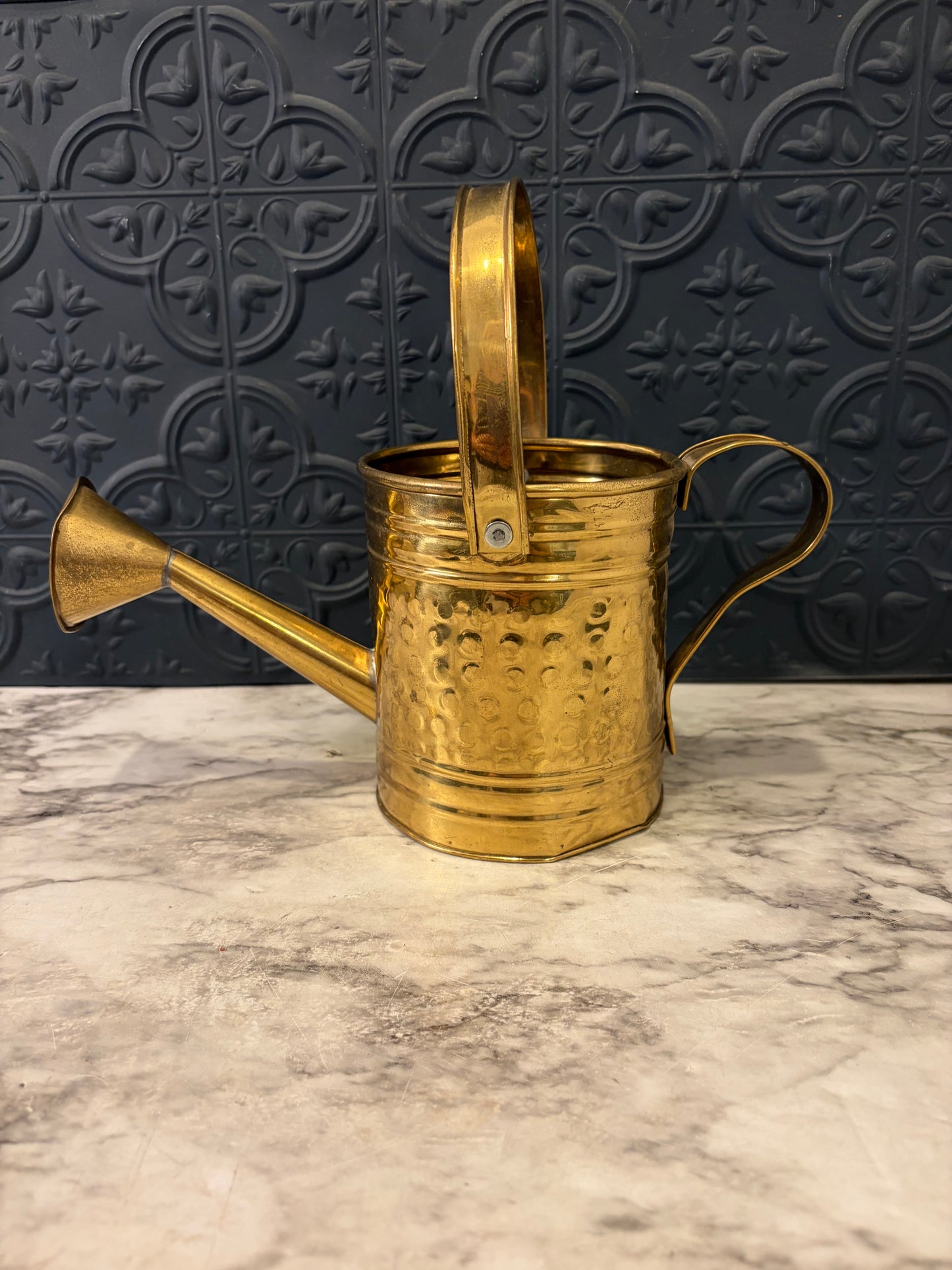 Small Brass Watering Can with Handle