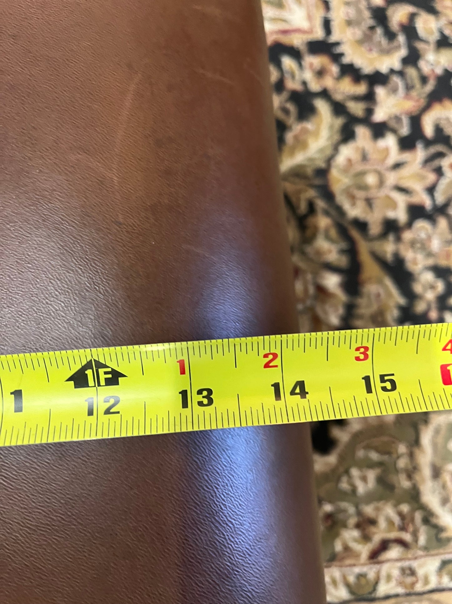 Pottery Barn Leather and Metal Stool/Ottoman