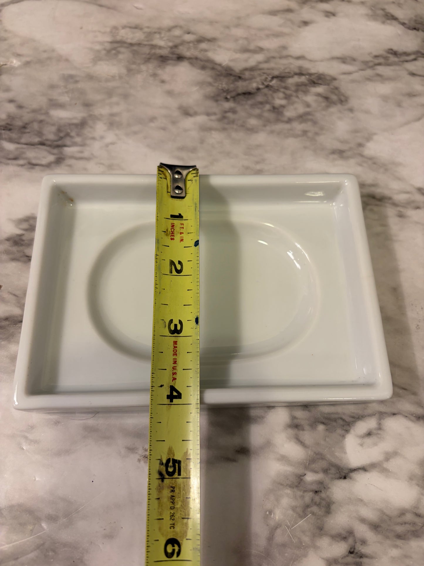 White Soap Plate