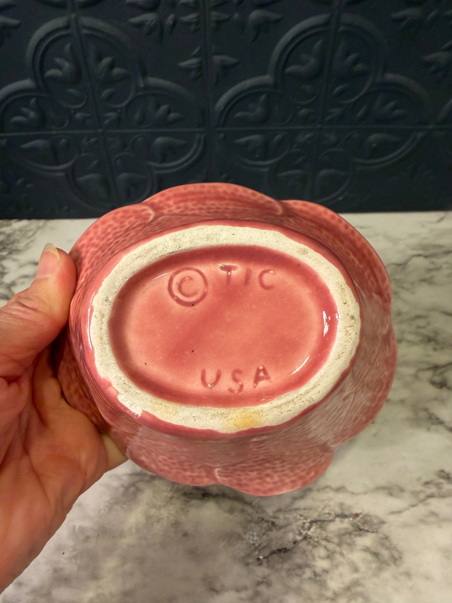 Pink Floral USA Bowl