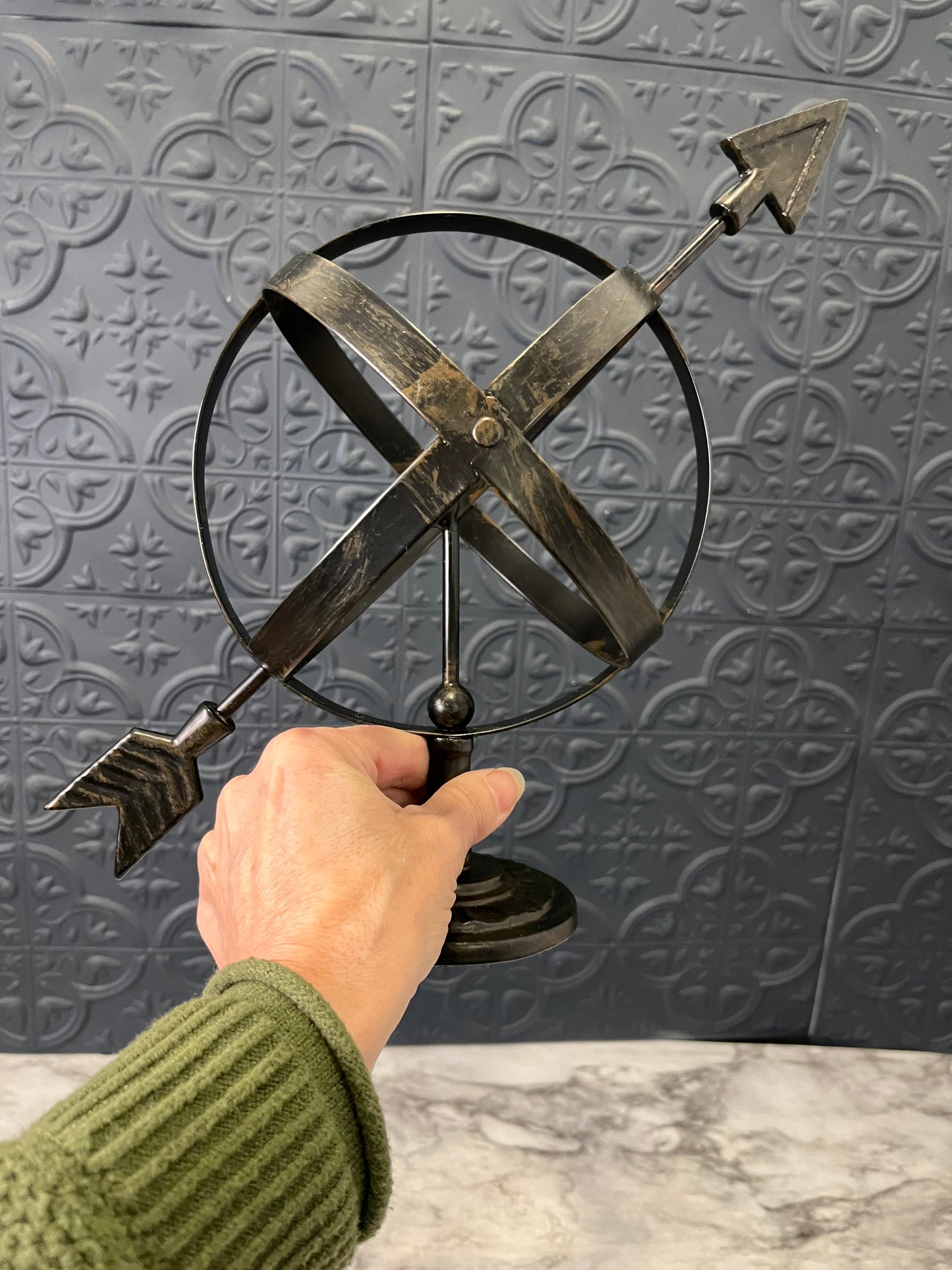 Black Metal Armillary Sphere