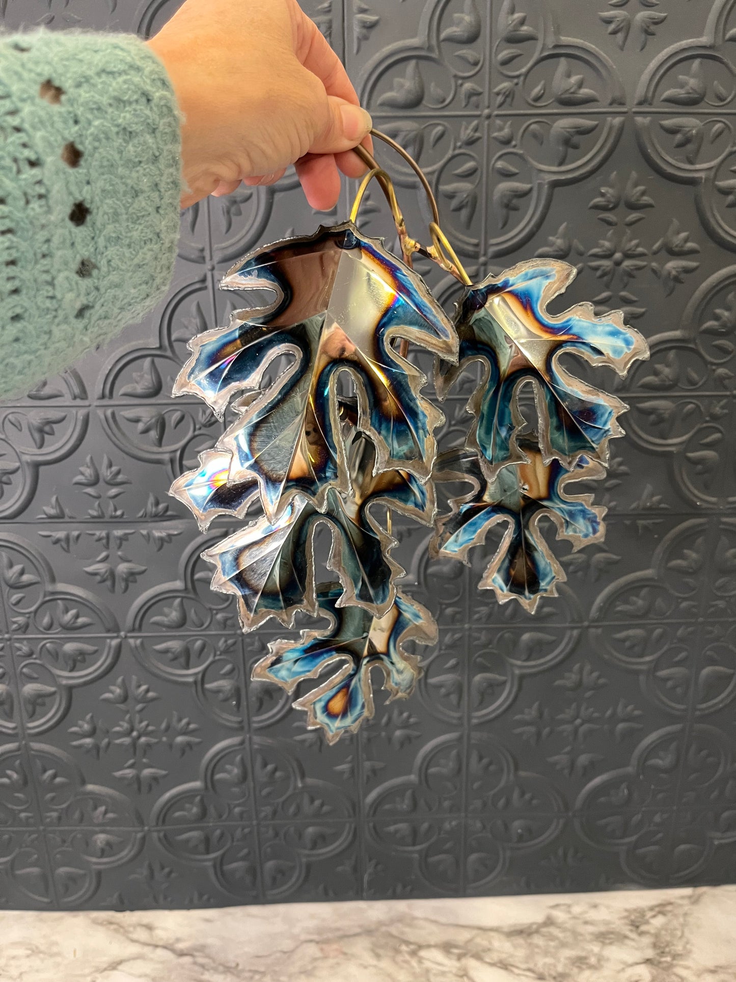 Oak Leaf Metal Wall Hanging