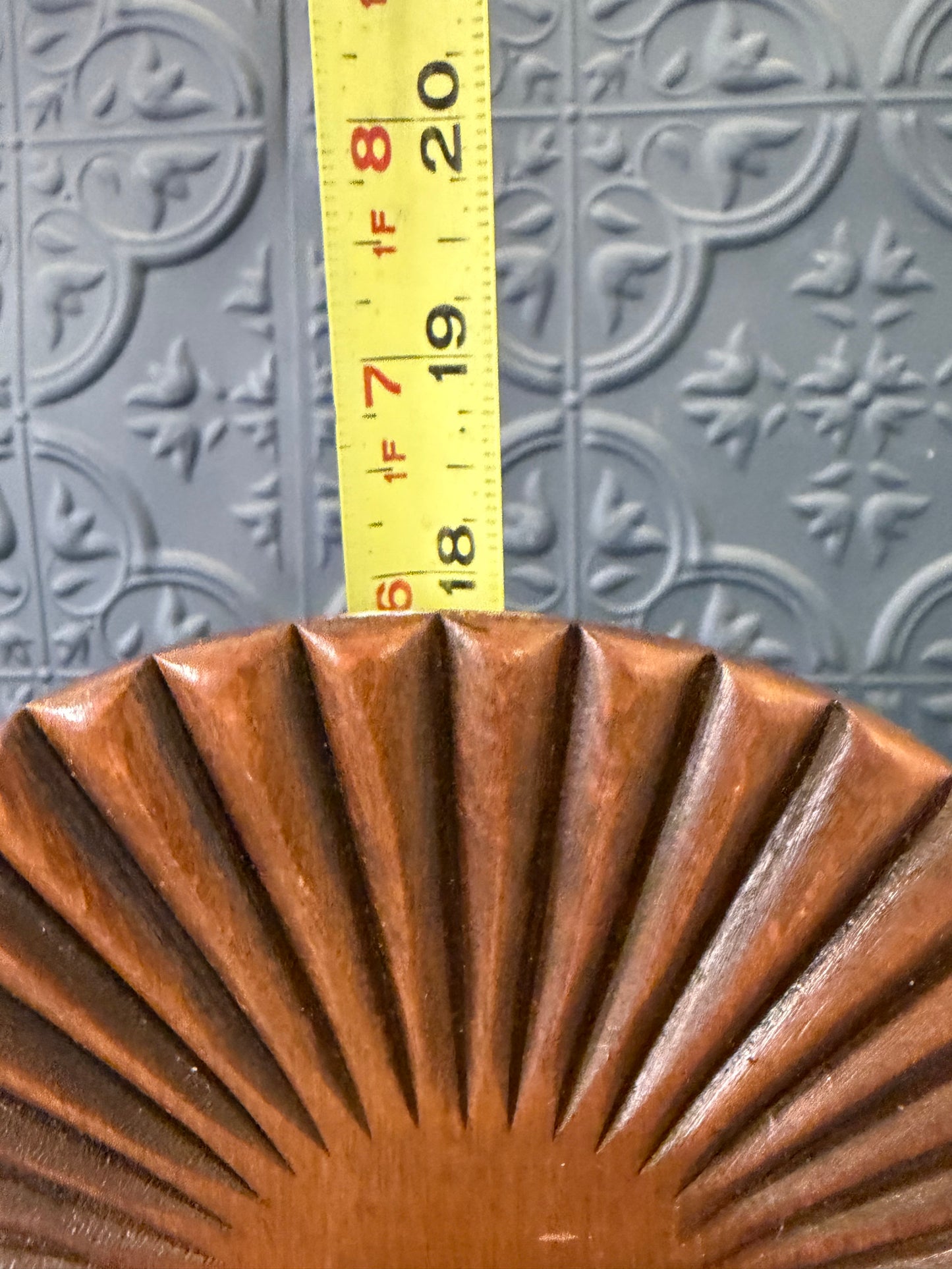 Wood Spoon Holder with Starburst and Copper box