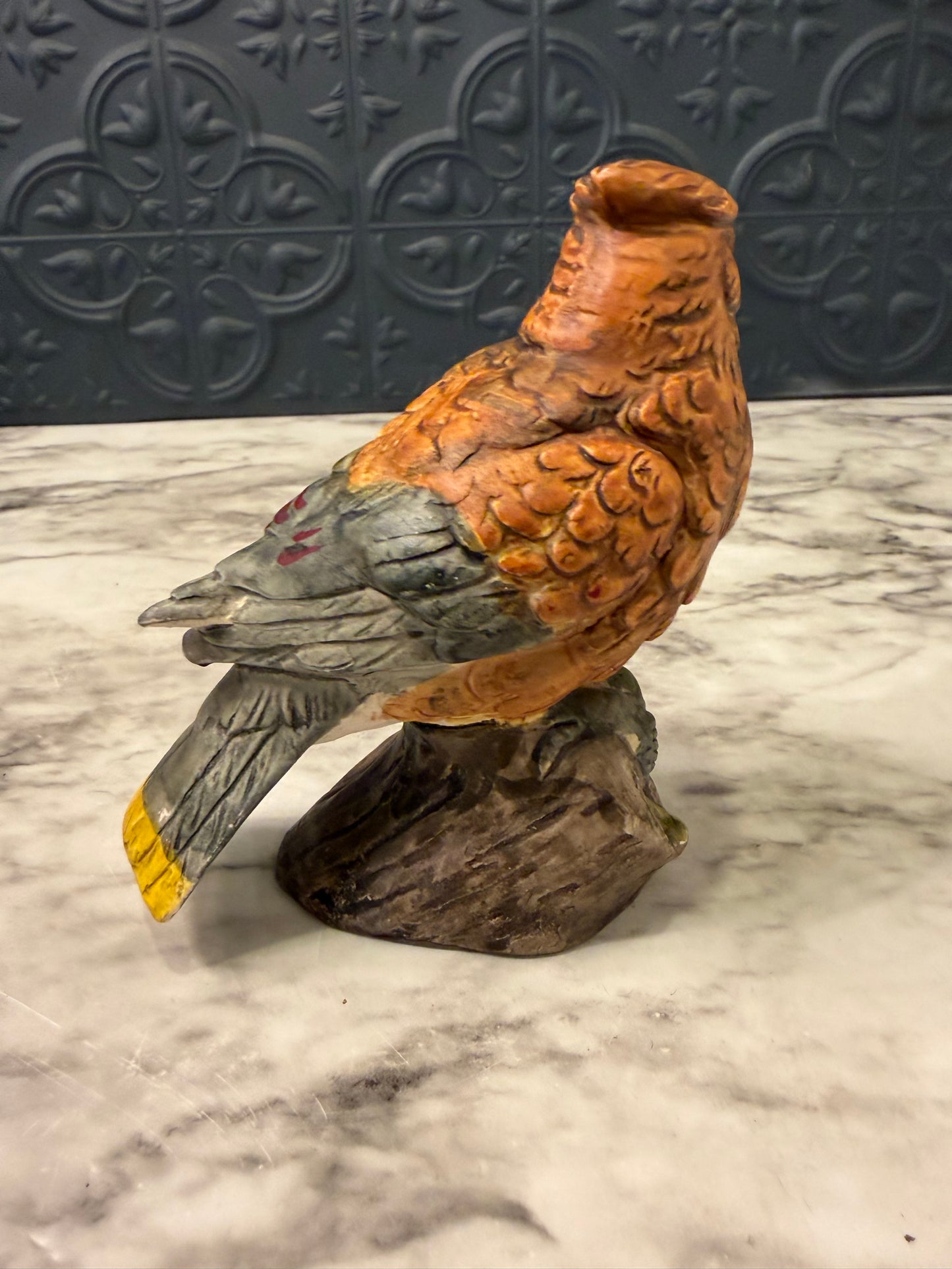 Porcelain Orange Bird UCTCI