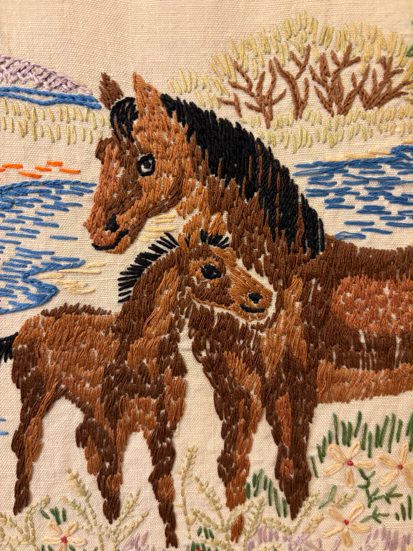 Horse Stitchery Framed