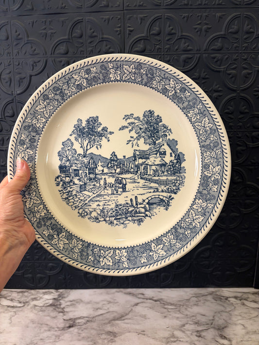 Shakespeare Blue and White Plate